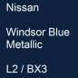 Preview: Nissan, Windsor Blue Metallic, L2 / BX3.